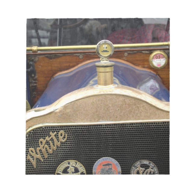 Europe, Ireland, Dublin. Vintage auto, White 2 Notepad (Front)