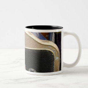 Europe, Ireland, Dublin. Vintage auto, White Two-Tone Coffee Mug