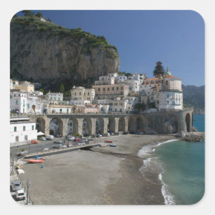 Europe, Italy, Campania, (Amalfi Coast), Amalfi: Square Sticker