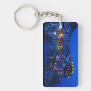 Europe, Italy, Cinque Terre, Vernazza. Hillside Keychain