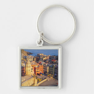 Europe, Italy, Cinque Terre. Village of Vernazza Keychain
