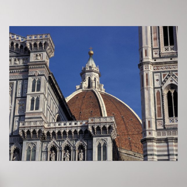 Europe, Italy, Florence. Duomo Cathedral Poster (Front)