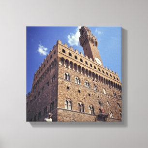 Europe, Italy, Florence. The medieval Plazzo Canvas Print