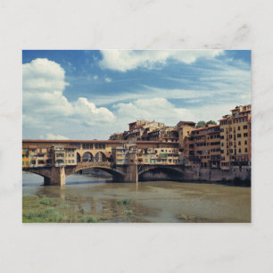 Europe, Italy, Florence. The Ponte Vecchio Postcard