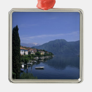 Europe, Italy, Lake Como, Tremezzo. Northern Metal Ornament