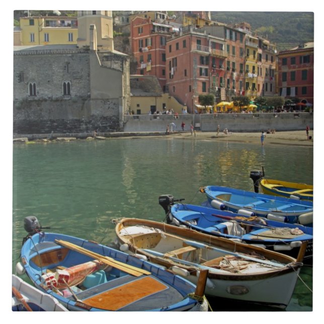 Europe, Italy, Liguria region, Cinque Terre, 2 Tile (Front)