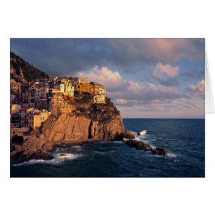 Europe, Italy, Manarola. The cliff-nestled