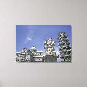 Europe, Italy, Pisa, Leaning Tower of Pisa Canvas Print