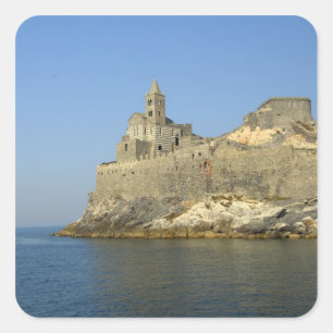 Europe, Italy, Portovenere aka Porto Venere. 2 Square Sticker