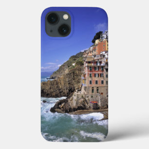 Europe, Italy, Riomaggiore. Riomaggiore is built iPhone 13 Case