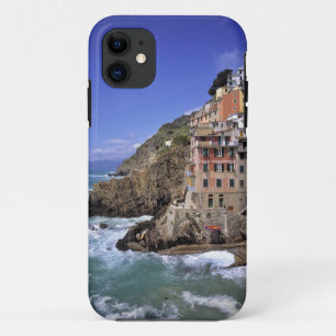 Europe, Italy, Riomaggiore. Riomaggiore is built iPhone 11 Case
