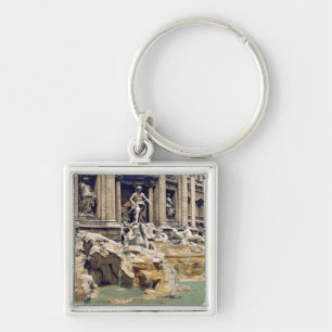 Europe, Italy, Rome. Coins litter the bottom of Keychain