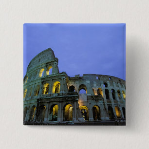 Europe, Italy, Rome. Evening view of the 2 Inch Square Button