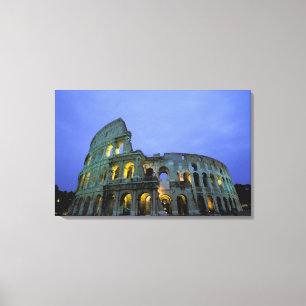 Europe, Italy, Rome. Evening view of the Canvas Print