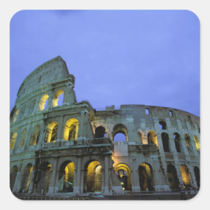 Europe, Italy, Rome. Evening view of the Square Sticker