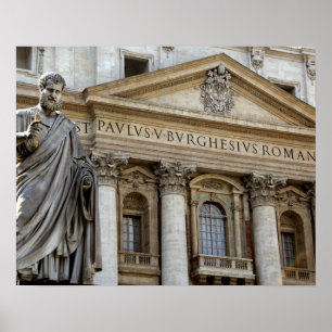 Europe, Italy, Rome. St. Peter's Basilica (aka 2 Poster