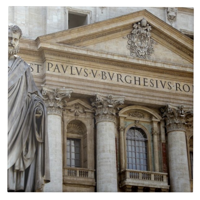 Europe, Italy, Rome. St. Peter's Basilica (aka 2 Tile (Front)
