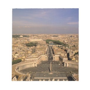 Europe, Italy, Rome, The Vatican. View from St. Notepad