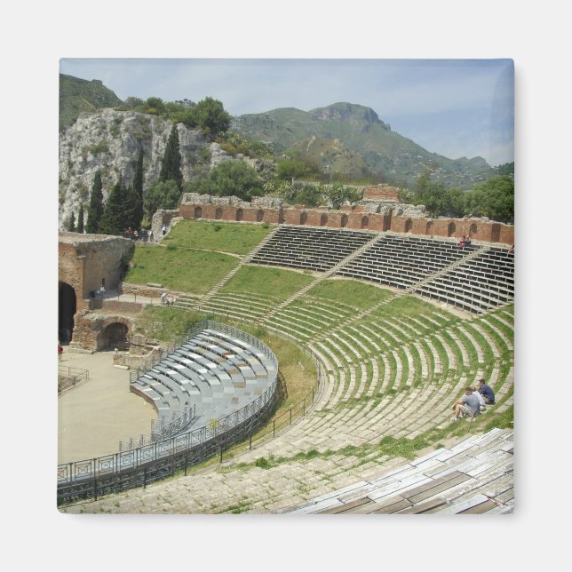 Europe, Italy, Sicily, Taormina. 3rd century Magnet (Front)