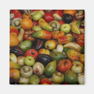 Europe, Italy, Sicily, Taormina. Traditional 3 Magnet