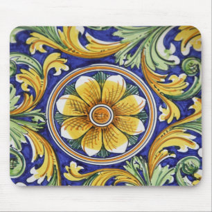 Europe, Italy, Sicily, Taormina. Traditional 4 Mouse Pad