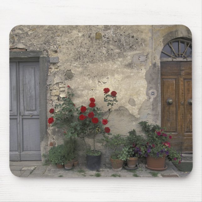Europe, Italy, Tuscany, Chianti, Tuscan doorway; Mouse Pad (Front)