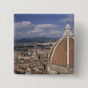 Europe, Italy, Tuscany, Florence. Piazza del 2 Inch Square Button