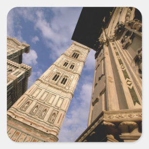 Europe, Italy, Tuscany, Florence. Piazza del 3 Square Sticker