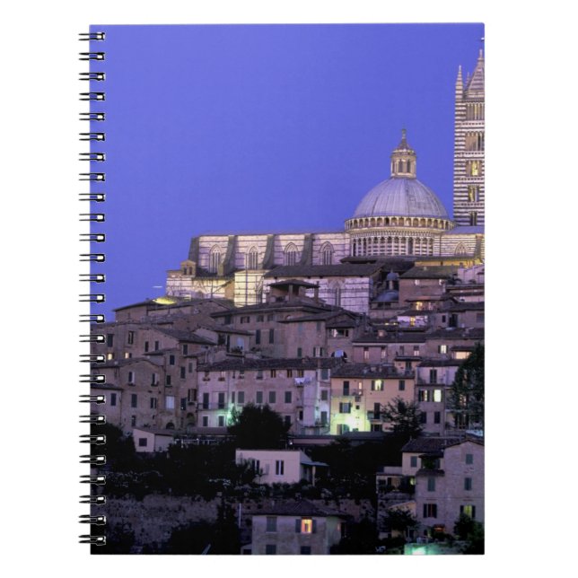 Europe, Italy, Tuscany, Siena. 13th C. Duomo and Notebook (Front)