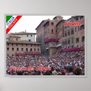 Europe - Italy - Tuscany - Siena - Il Palio - Poster