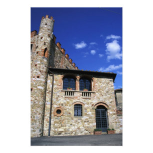 Europe, Italy, Umbria, Chianti, Montebenichi. Photo Print