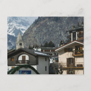 Europe, Italy, Valle d'Aosta, COURMAYEUR: Town Postcard