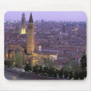 Europe, Italy, Veneto, Verona. View from Castel Mouse Pad