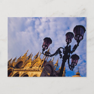 Europe, Italy, Venice. Byzantine Basilica and Postcard