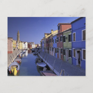 Europe, Italy, Venice, Murano Island, Colourful Postcard