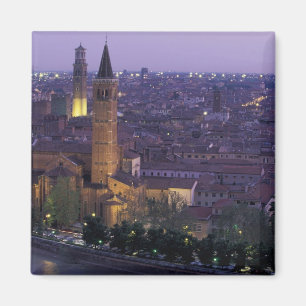 Europe, Italy, Verona, View from the Castel S. Magnet