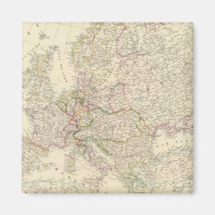 Europe map 2 magnet