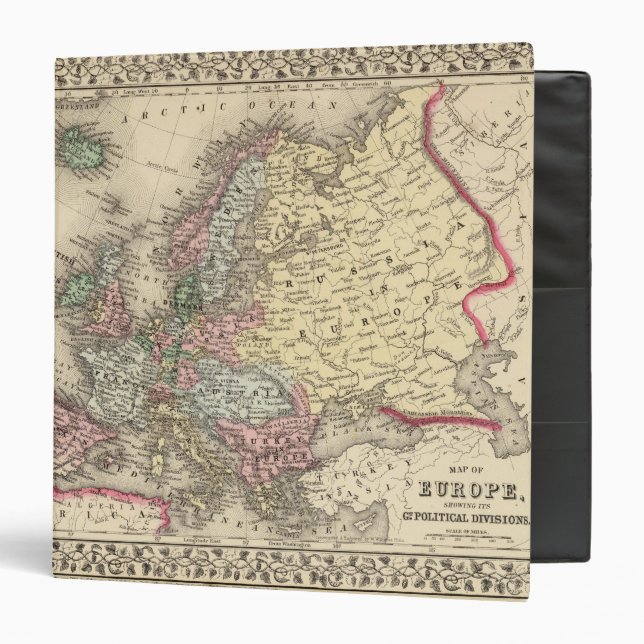 Europe Map by Mitchell Binder (Front/Inside)