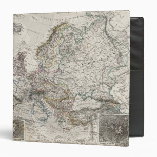 Europe Map by Stieler Binder