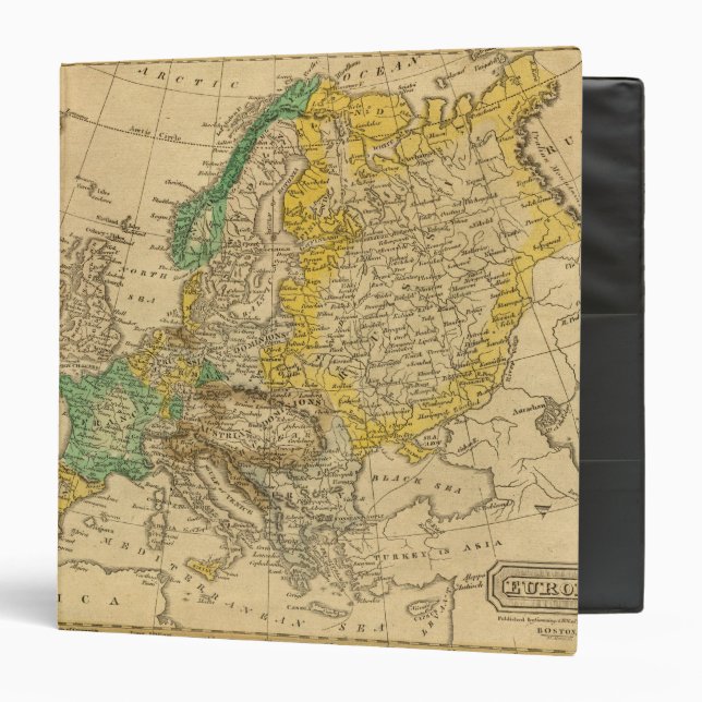 Europe  Map by Worcester Binder (Front/Inside)