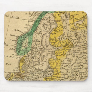 Europe Map by Worcester Mouse Pad