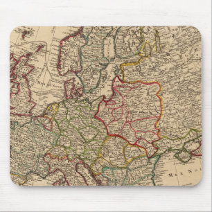Europe map mouse pad
