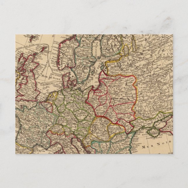 Europe map postcard (Front)