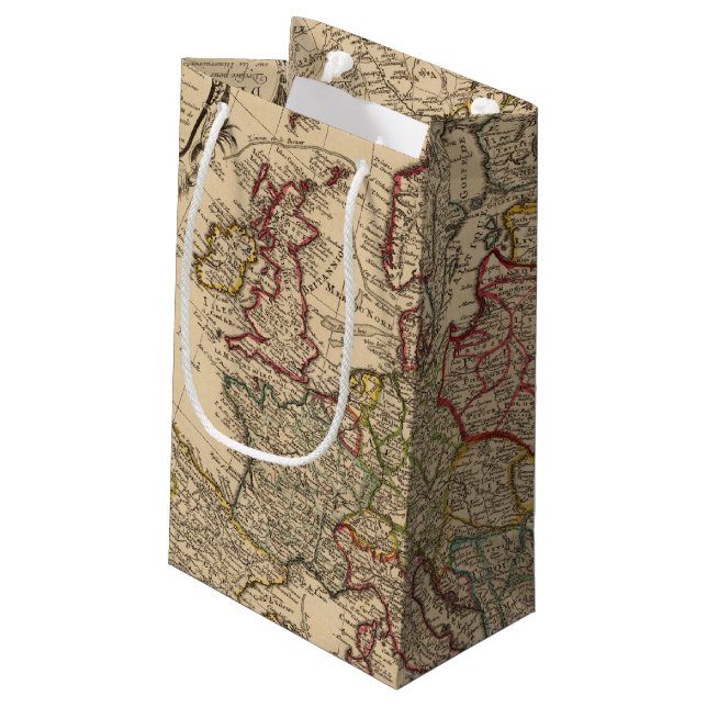 Europe map small gift bag (Back Angled)