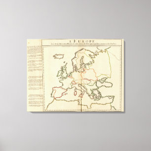 Europe, Mountains and Rivers Canvas Print