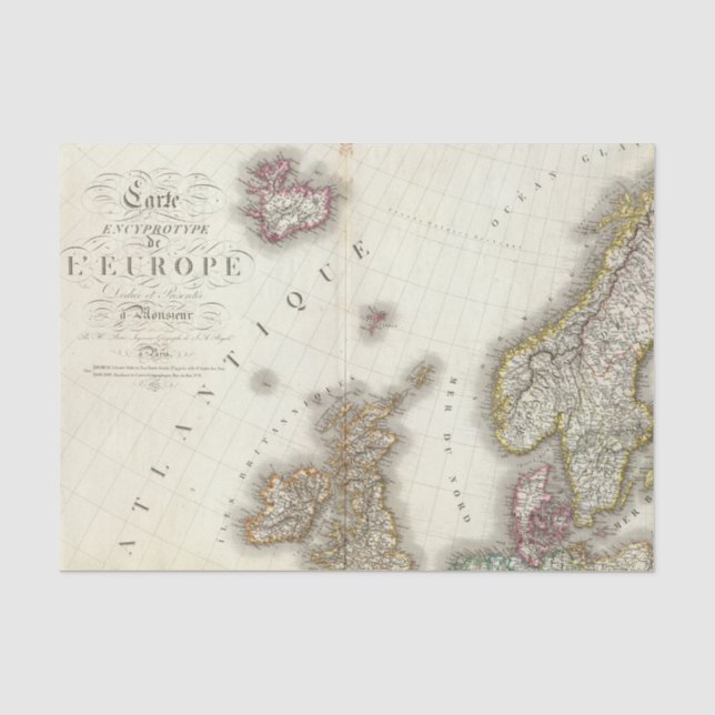 Europe Northwest Tissue Paper (Front)