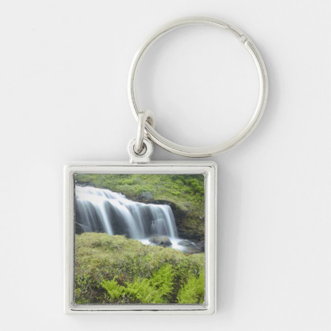 Europe, Norway. Waterfall. Keychain (Front)