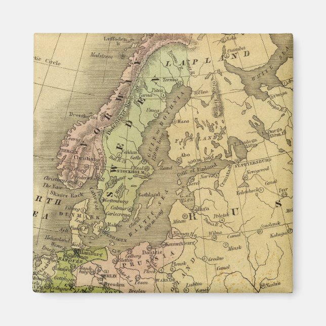 Europe Olney Map Magnet (Front)