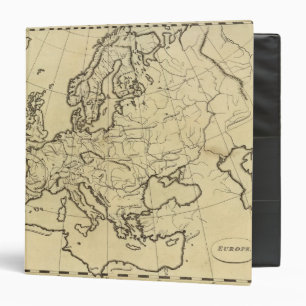 Europe outline map binder
