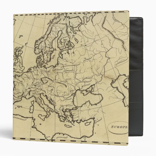Europe outline map binder (Front/Inside)